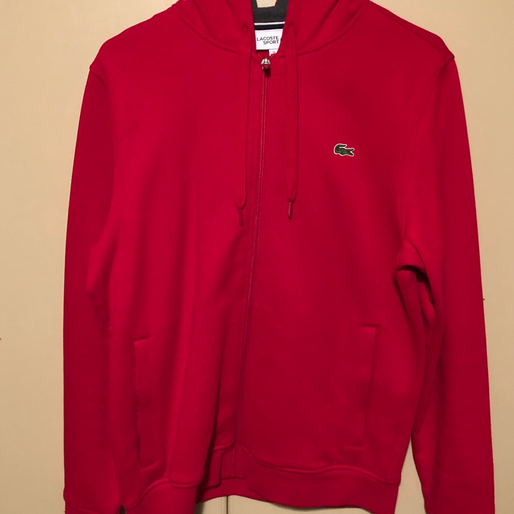 Lacoste zipup hooded sweatshirt